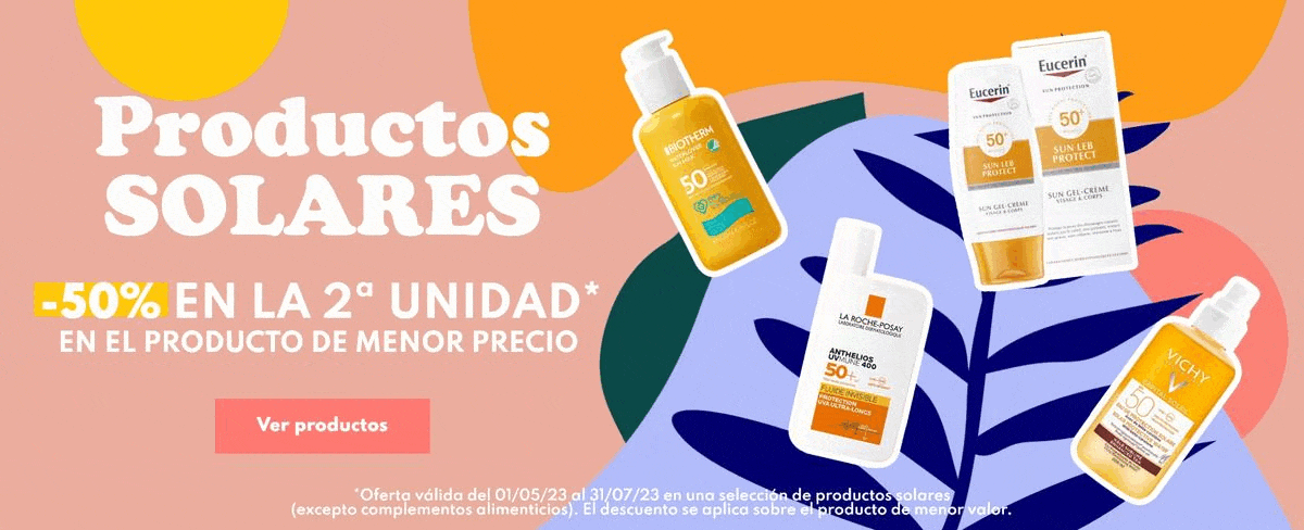 -50% en el segundo producto solar