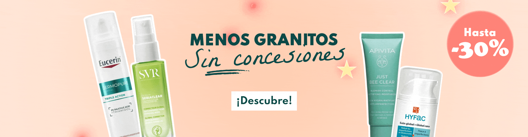 Menos granitos, sin concesiones: hasta -30%