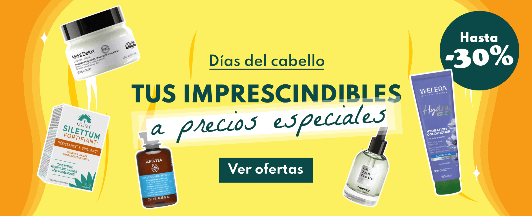 Tus productos para el cabello ahora con -30%