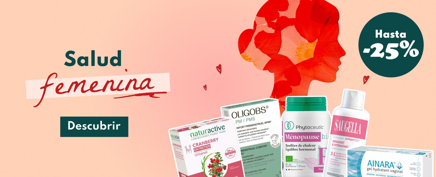 Salud de la mujer: hasta -25%