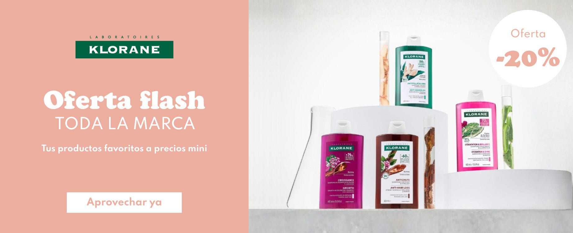 Oferta flash Klorane: 3 dias con el -20%
