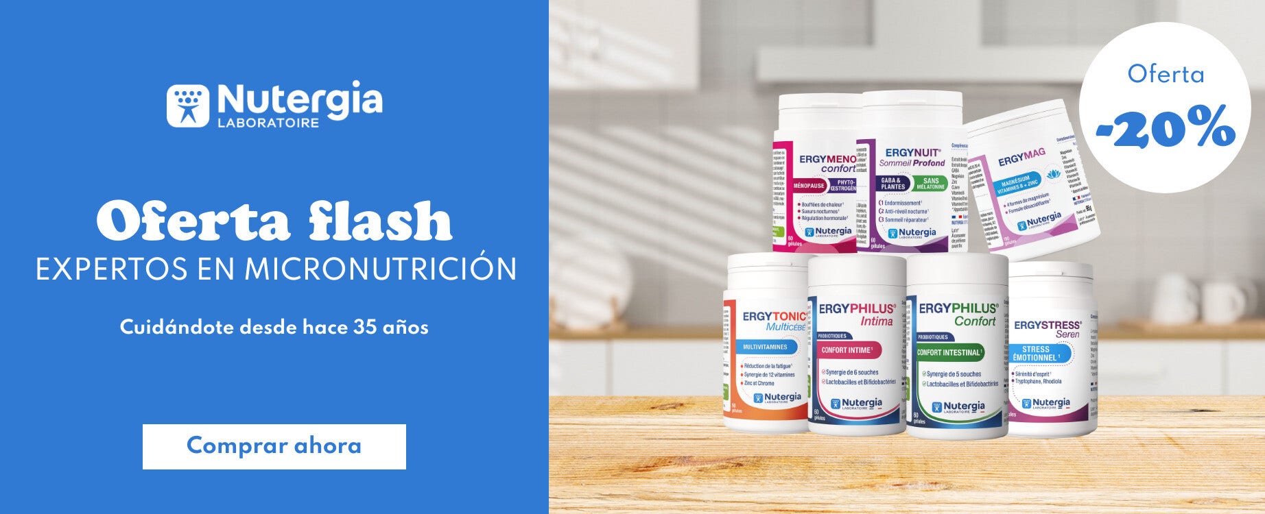 Oferta flash Nutergia: hasta -20%