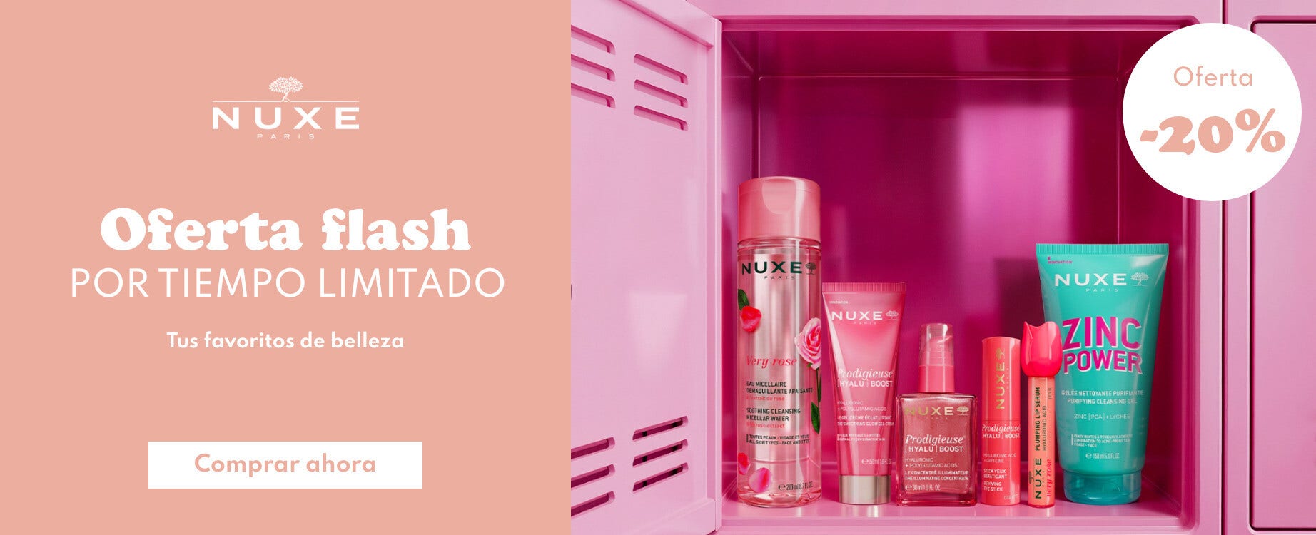Oferta flash Nuxe: 20% DTO