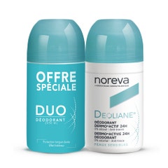 Noreva Deoliane Desodorante roll-on dermoactivo DUO 24H 2x50ml