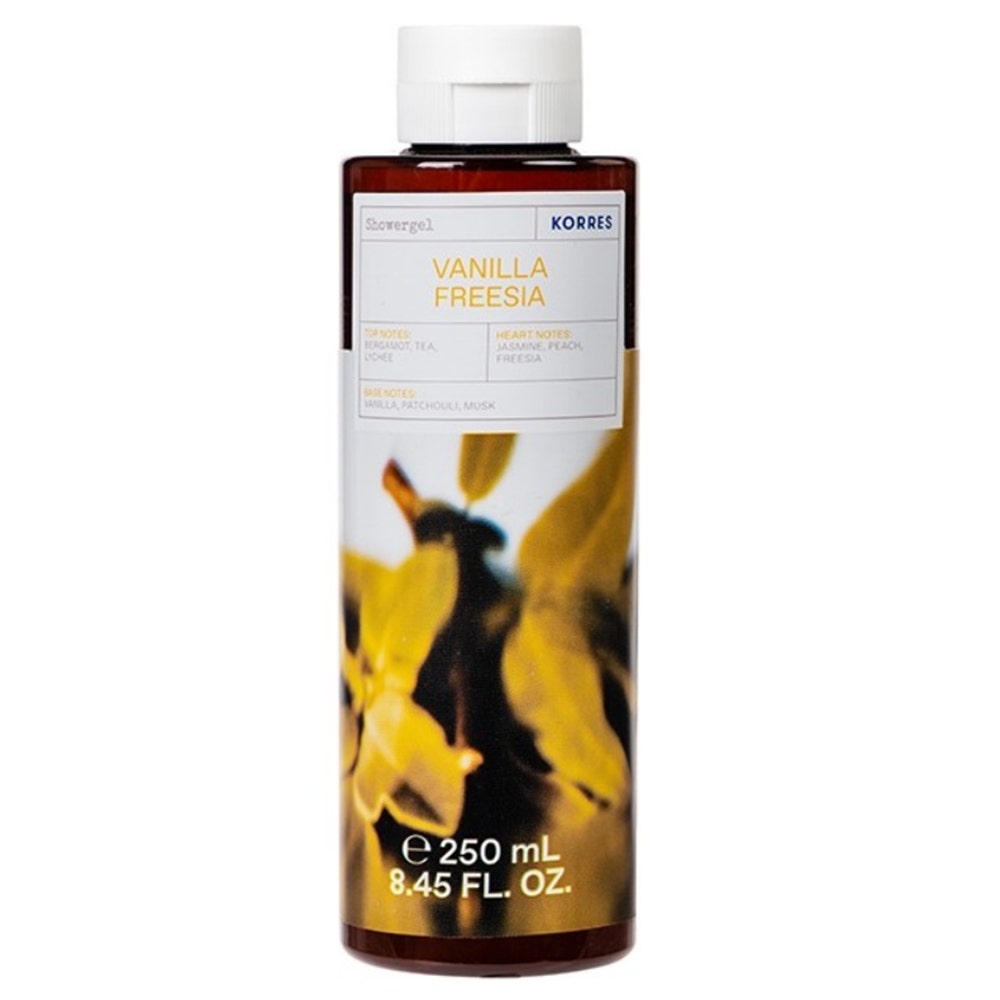 Korres Gel de ducha de vainilla y fresia 250 ml