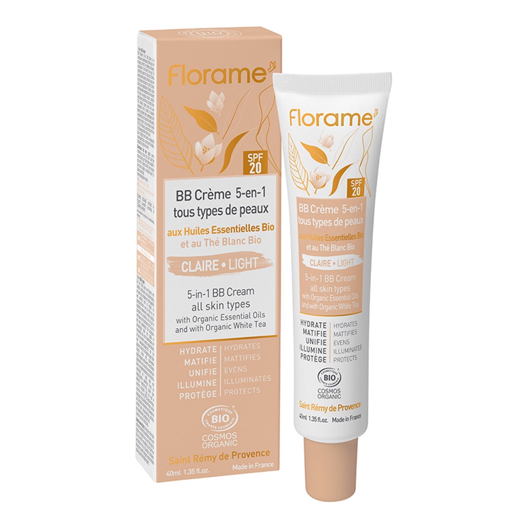 Florame BB cream Bio 5 en 1 FPS20 Todo tipo de pieles 40 ml