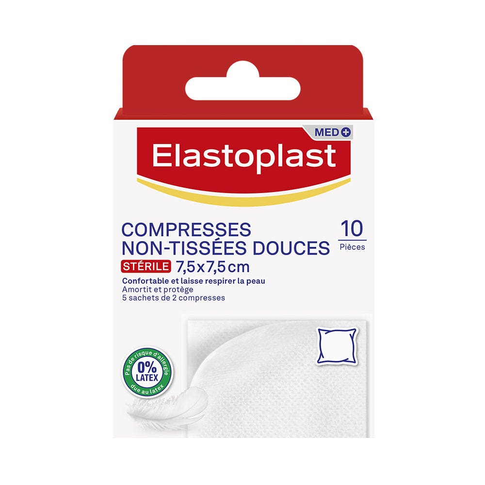 Elastoplast Primeros Auxilios Gasas suaves no tejidas x10