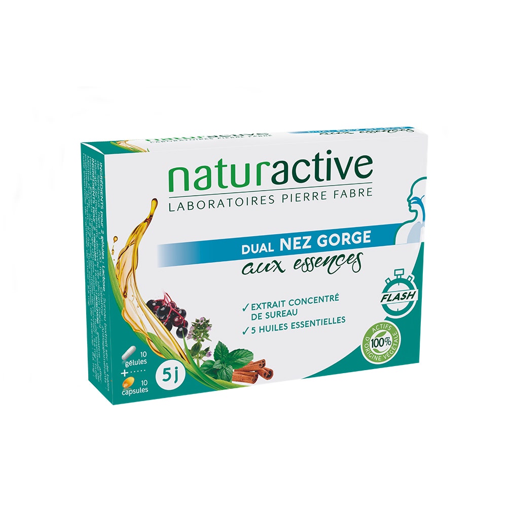 Naturactive Dual Nez Gorge 10 cápsulas + 10 cápsulas