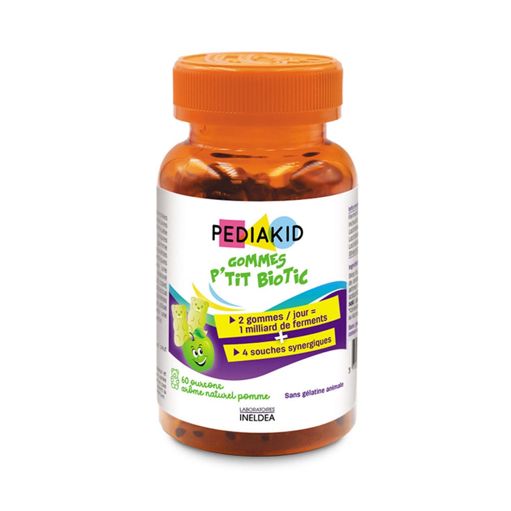 Pediakid P'tit Biotic sabor manzana 60 gomitas