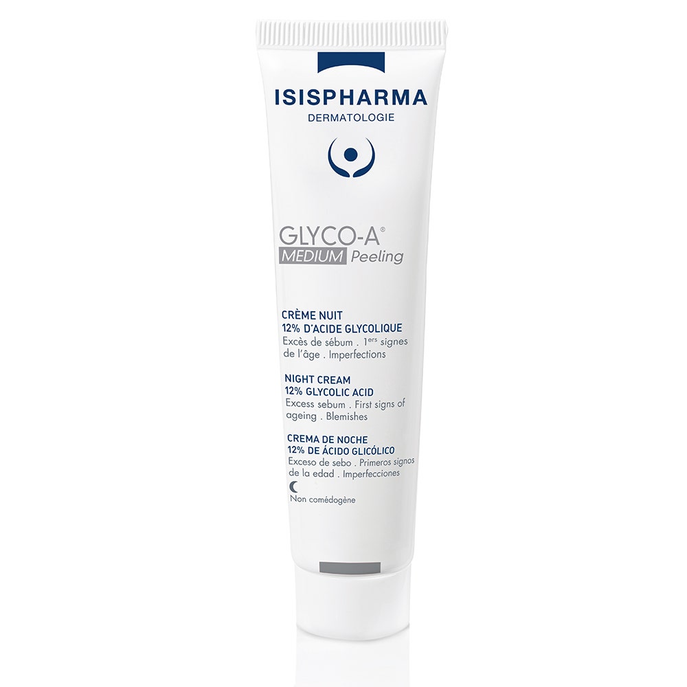 Isispharma Glyco-A Crema de noche peeling 12% ácido glicólico MEDIUM 30 ml