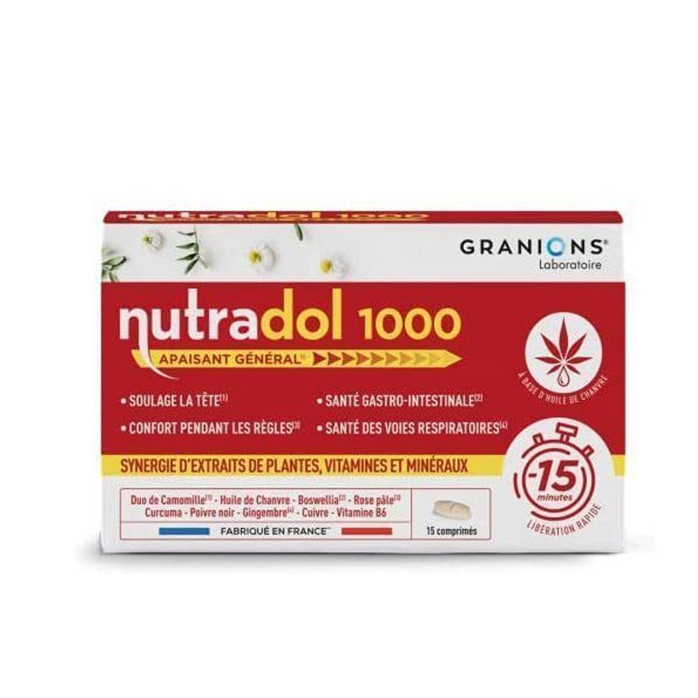Granions Nutradol® 1000 calmante general 15 comprimidos
