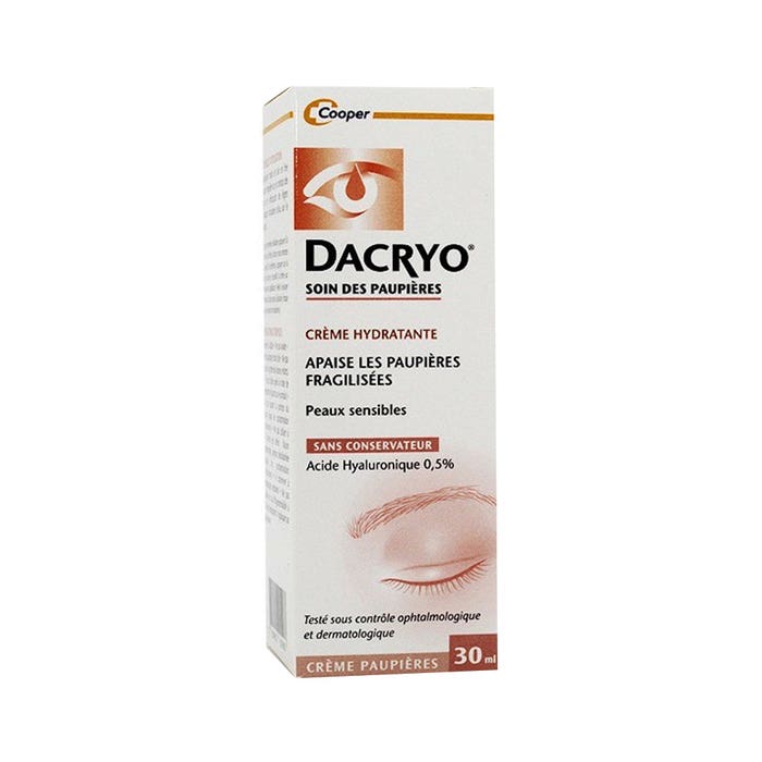 Tratamiento para párpados Dacryo 30ml crema hidratante Cooper