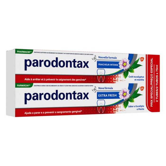 Pasta dentífrica Frescor Intenso 2x75ml Parodontax