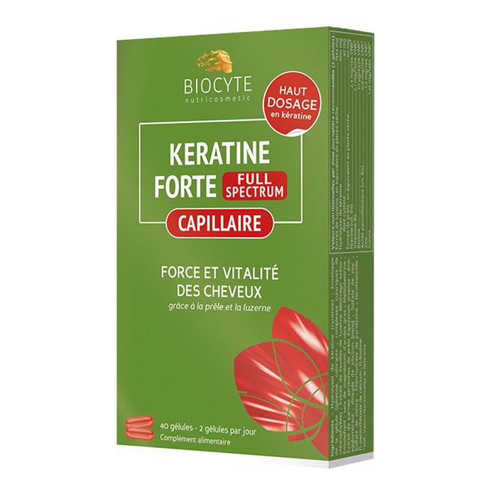 Keratin Forte Full Spectrum 40 Gélulas Biocyte