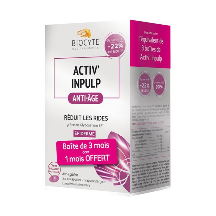 Biocyte Activ'inpulp Pack antiedad 90 cápsulas