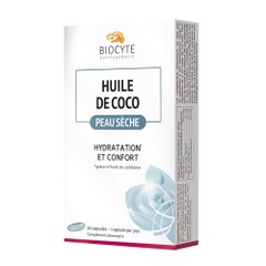 Biocyte Aceites de coco Piel seca 30 cápsulas