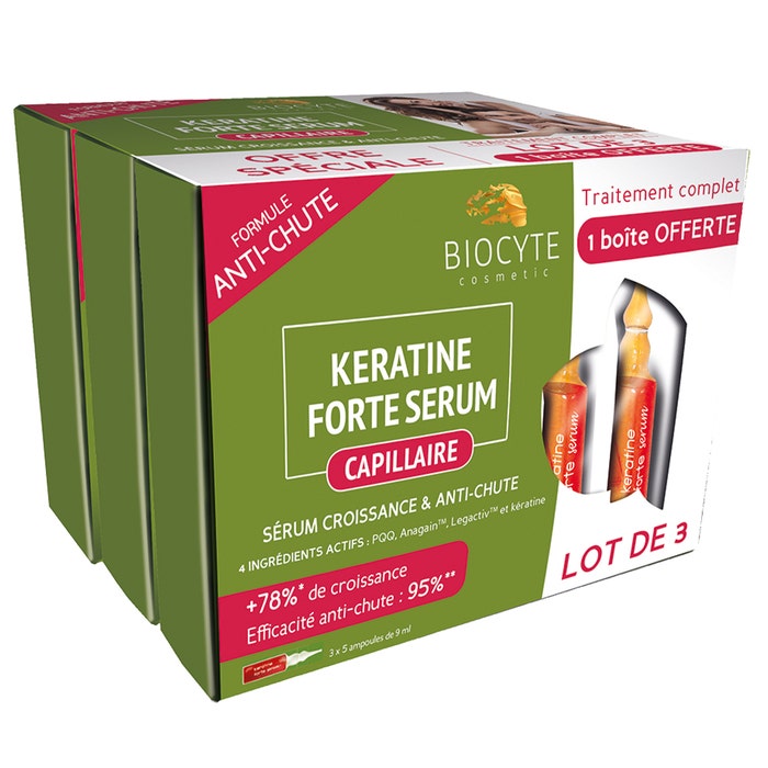 Keratine Forte Sérum Pack Ampolla 15x9ml Biocyte