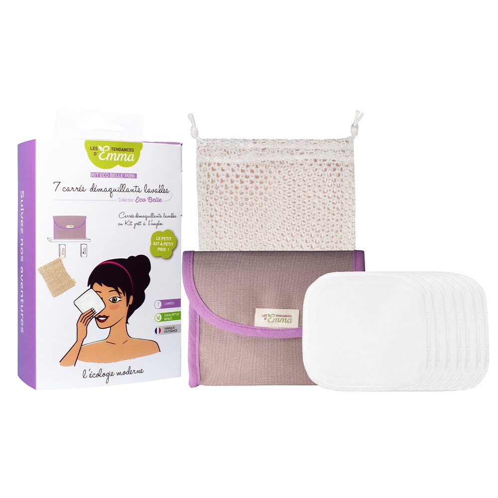 Les Tendances D'Emma Eco Belle Kit mini discos desmaquillantes eucalipto x7