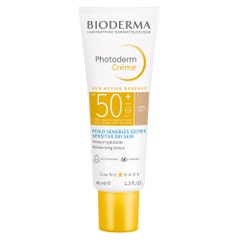 Bioderma Photoderm Crema Con Color Dorada Spf50+ Peaux sensibles sèches 40ml