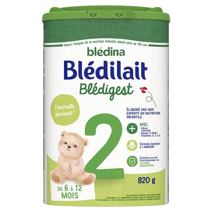 Blédilait Blédigest 2ª edad 6 a 12 meses 820g Blédina 820g Blédina