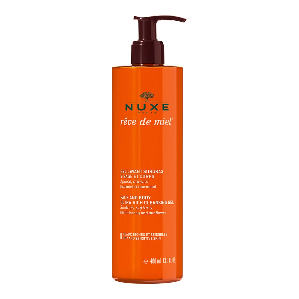 Nuxe Reve De Miel Gel Limpiador Rehidratante Rostro Y Cuerpo Pieles Secas Y Sensibles 400ml