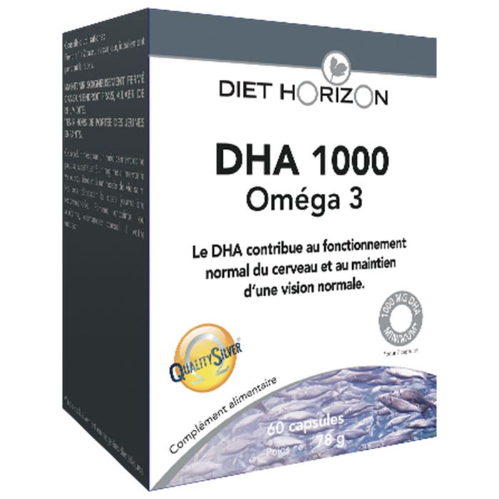 Diet Horizon DHA 1000 Omega 3 60 cápsulas