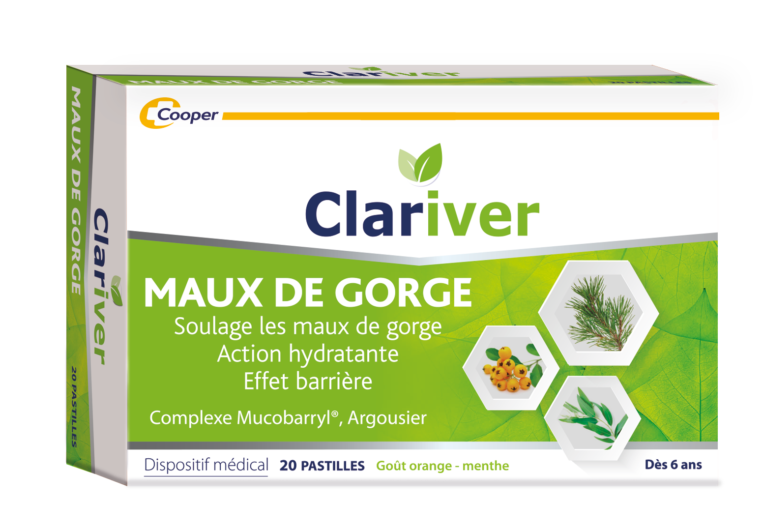 Clariver Dolor de garganta 20 comprimidos