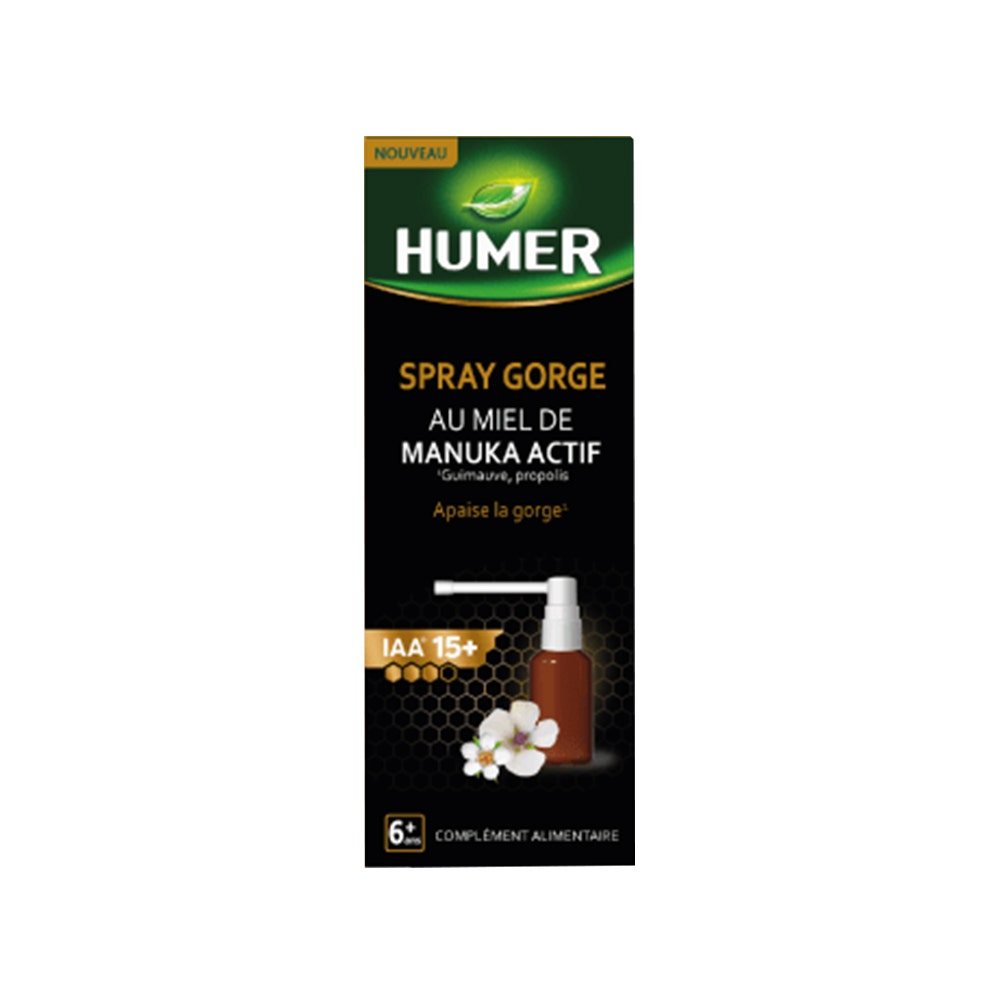 Humer Spray activo de miel de Manuka para la garganta 20ml