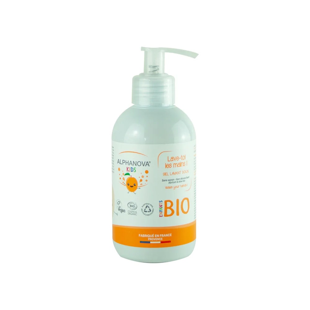 Alphanova Kids Gel lavamanos suave Albaricoque 250 ml