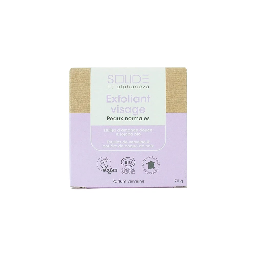 Alphanova Sólido Exfoliante Facial Piel Normal 70g