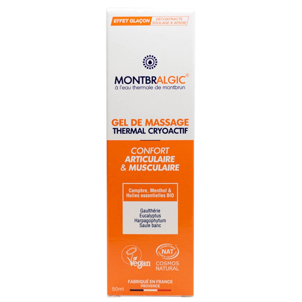 Montbrun Gel de Masaje Térmico Crioactivo 50 ml