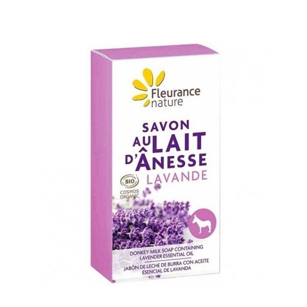 Fleurance Nature Jabón de leche de burra y lavanda 100g