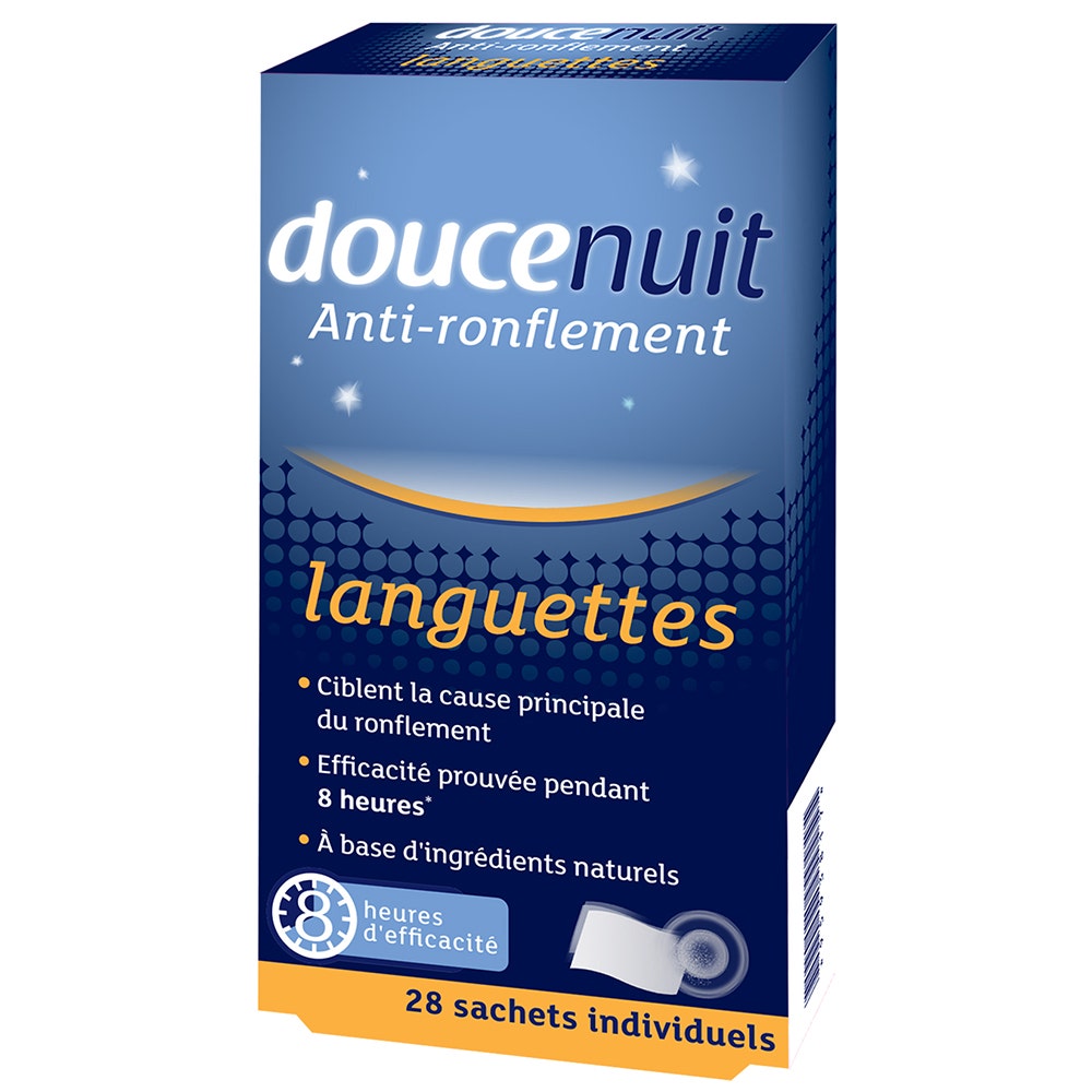 Doucenuit Tiras nasales antirronquidos 28 sobres