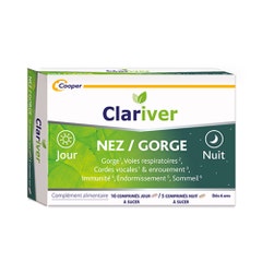 Clariver Nariz / Garganta Día y Noche 15 comprimidos