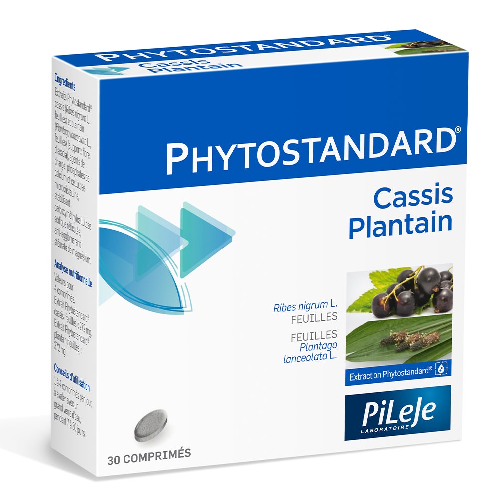 Pileje Phytostandard Grosellero negro y llantén 30 comprimidos