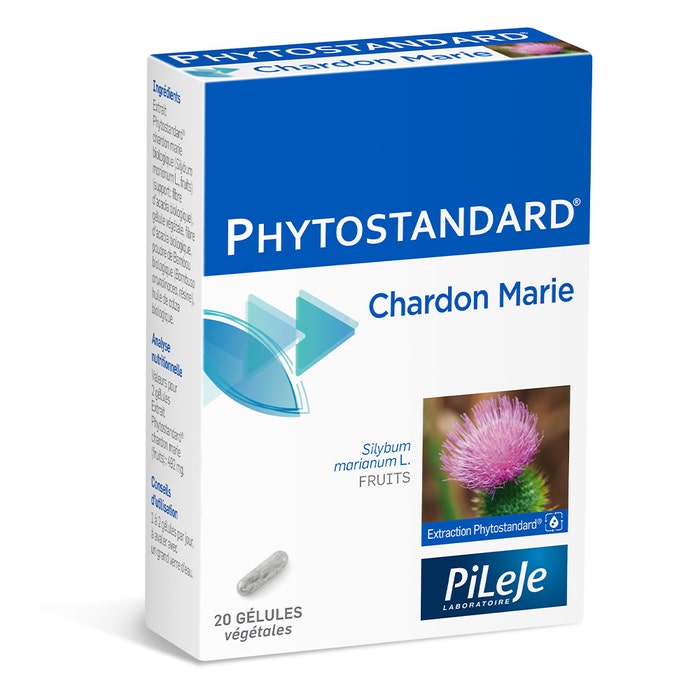 Pileje Phytostandard Phytostandard Cardo Mariano Bio 20 Capsulas 20 gélules