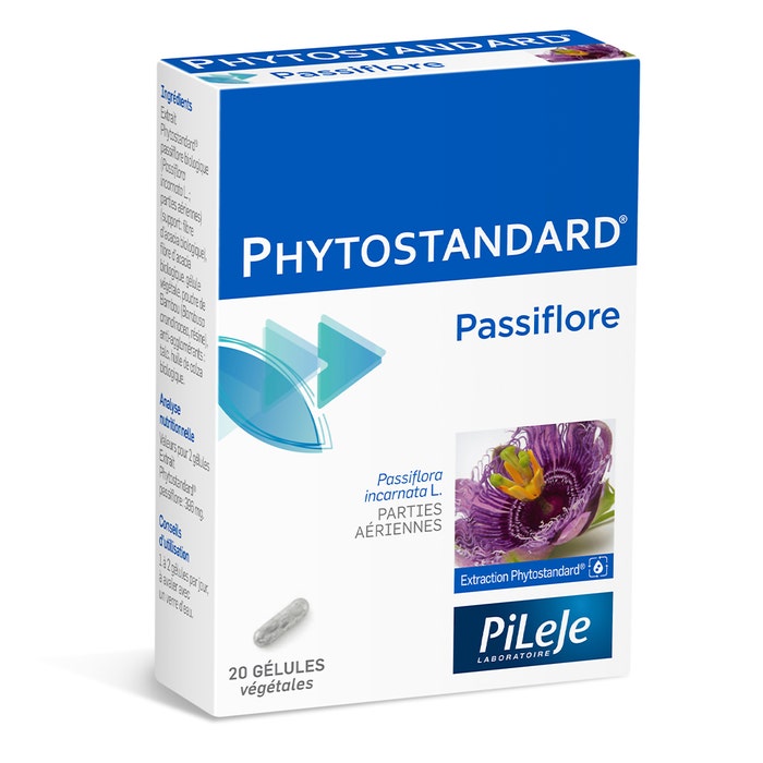 Phytostandard Pasiflora 20 Capsulas 20 gélules Phytostandard Pileje