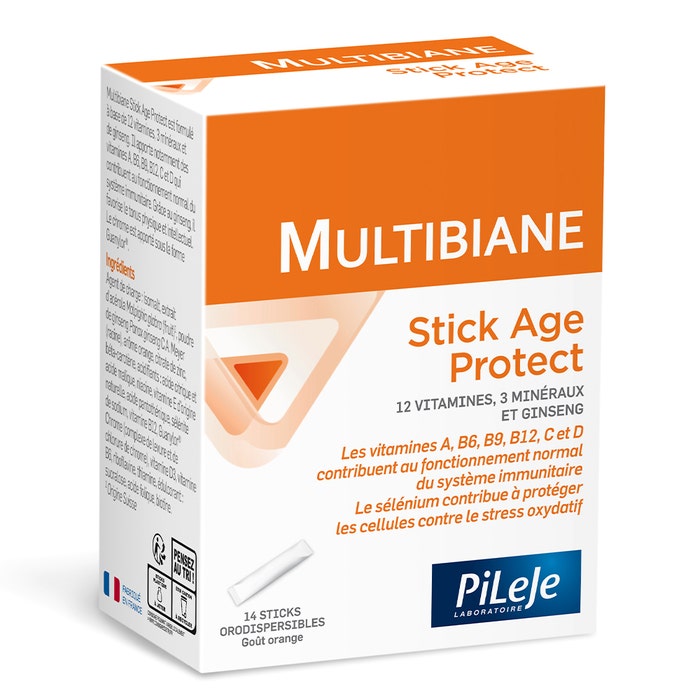Pileje Multibiane Multibiane Age Protect Sticks Orodispersables X14 14 Sticks Orodispersibles