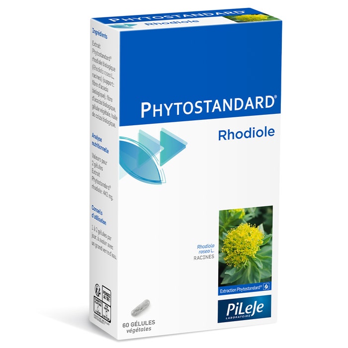 Phytostandard Rhodiola 60 Capsulas 60 gélules Phytostandard Pileje