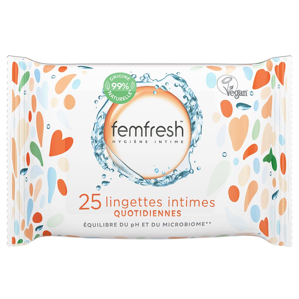 Femfresh Toallitas íntimas diarias 25 unidades