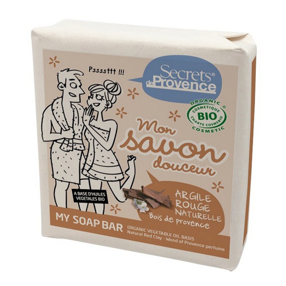 Secrets de Provence Jabón arcilla roja perfume Bosque de Provenza 100 g