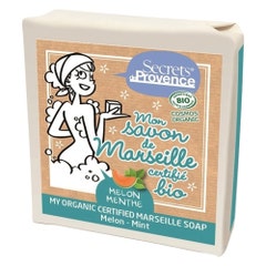 Secrets de Provence Pastilla de jabón Marseillais de melón y menta 100g
