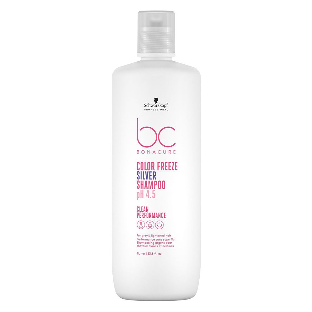 Schwarzkopf Professional PH 4.5 Color Freeze Champú BC Bonacure Cabellos blancos y aclarados 1000 ml