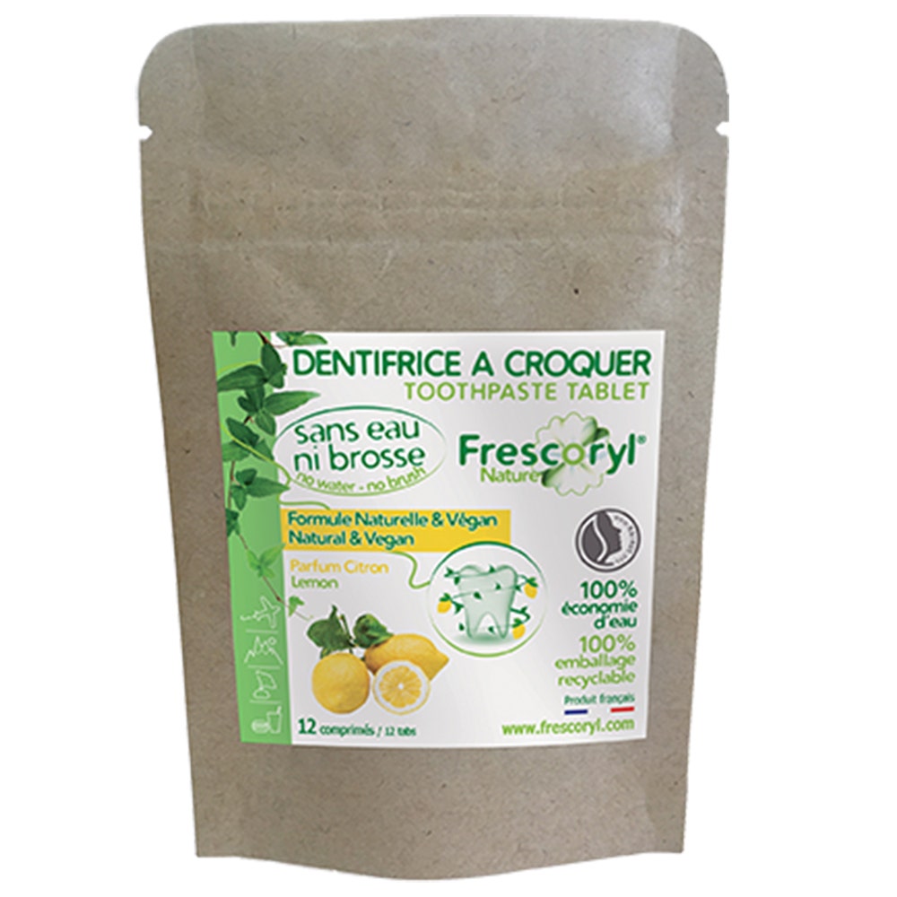 Frescoryl Pasta de dientes masticable Aroma de Limón 12 comprimidos