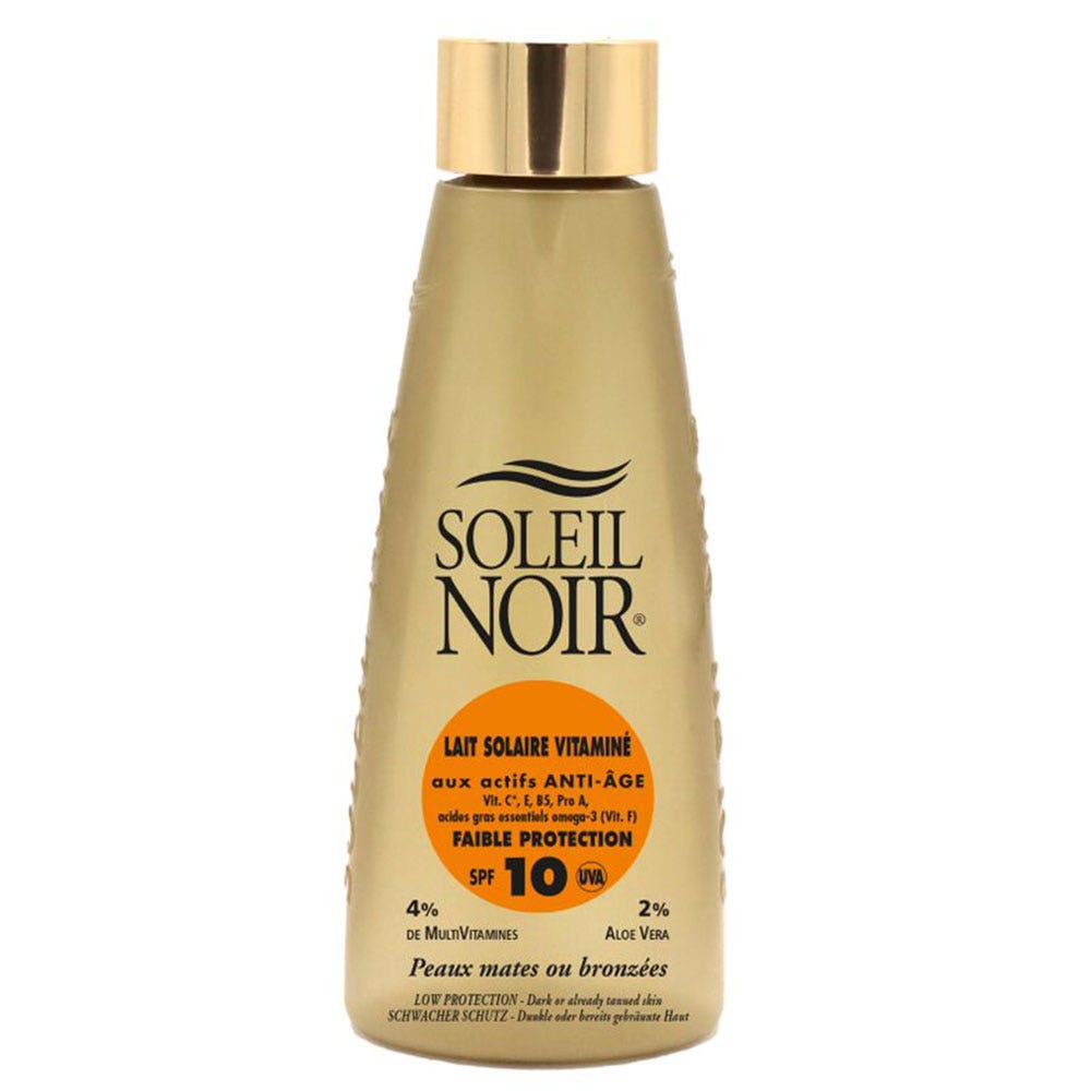 Soleil Noir Leche Fluida Vitaminada Antiedad Piel Mate O Bronceada Spf10 150ml
