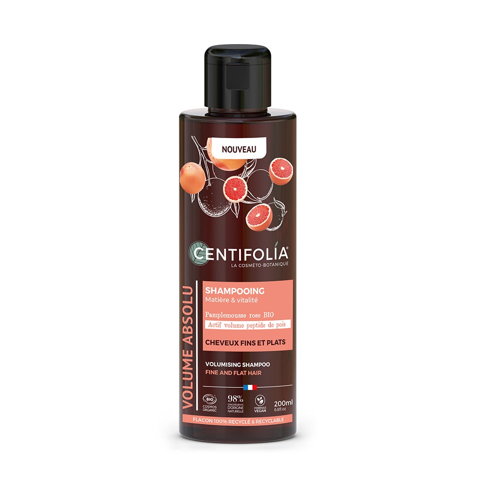 Centifolia Volumen Champú pomelo rosa bio cabello fino y sin volumen 200 ml