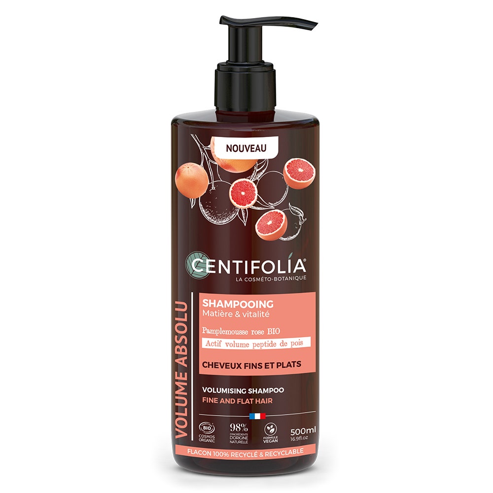 Centifolia Volumen Shampooing Pamplemousse Rose Bio Cabello fino y liso 500 ml