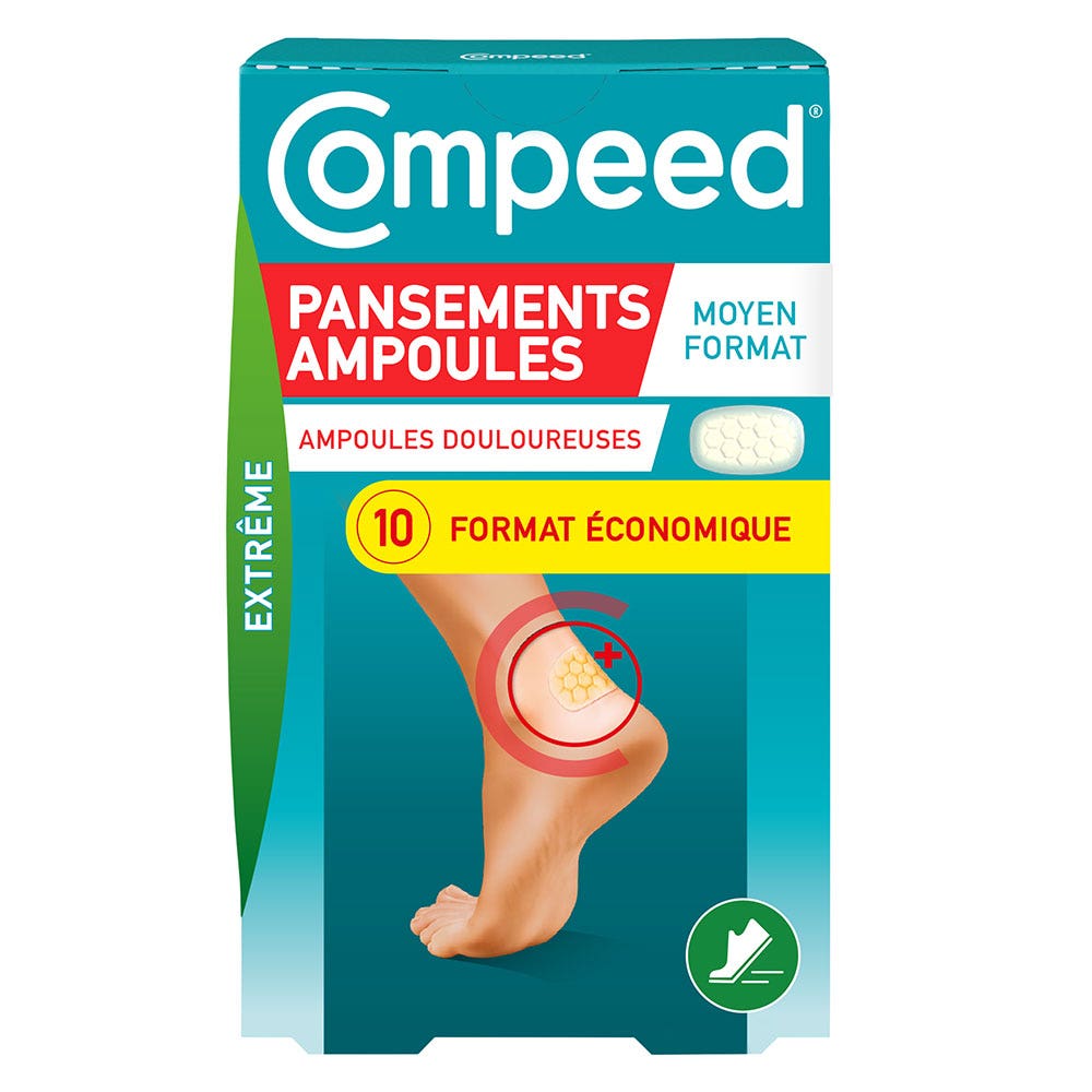 Compeed Apósitos Extremos para Ampollas Formato medio x10