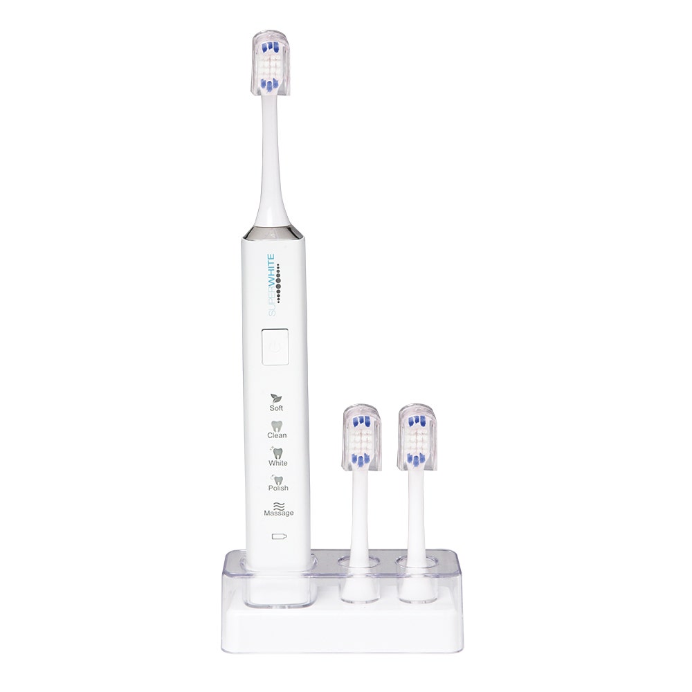 Superwhite Cepillo dental sónico suave White + 3 cabezales
