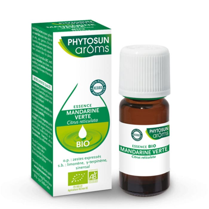 Esencia de Mandarina Verde ecológica 10 ml Phytosun Aroms